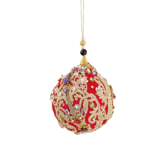 PALLA ALBERO DI NATALE L'INFINITO BOMBONIERE | in velluto | varie misure