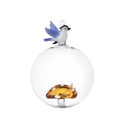PALLE NATALE ICHENDORF MILANO | in vetro con uccellino