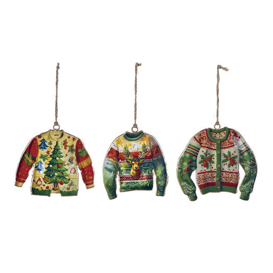 PENDAGLIO MAGLIONE BRUCO | in metallo | 10x11cm