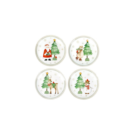 PIATTINI PANE RACCONTI BRANDANI | in porcellana | 4pz