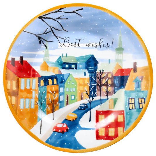 PIATTO PANETTONE ISLANDA ANDREA FONTEBASSO | in porcellana | Ø31cm