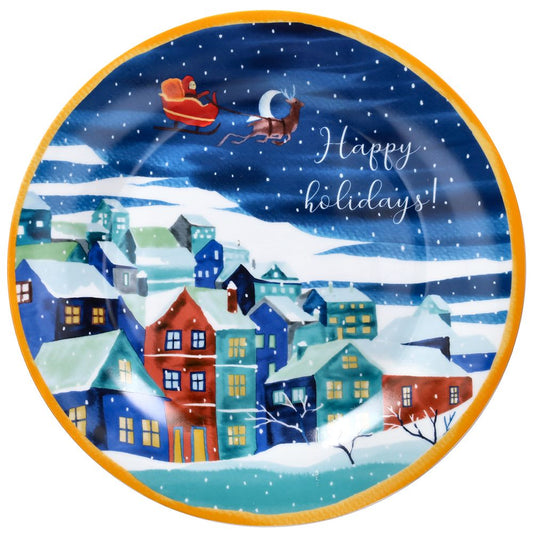 PIATTO PANETTONE NORVEGIA ANDREA FONTEBASSO | in porcellana | Ø31cm