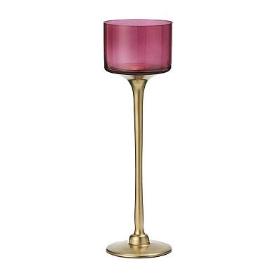 PORTACANDELA DALIA C.V. CRISTAL | in vetro | 9x20cm