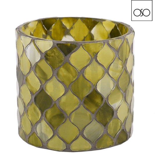 PORTACANDELA MOSAICO AMBROSO | in vetro | varie misure