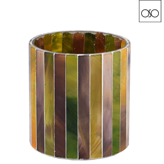 PORTACANDELA MOSAICO AMBROSO | in vetro | varie misure