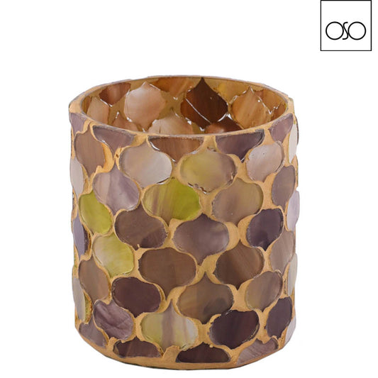 PORTACANDELA MOSAICO AMBROSO | in vetro | varie misure