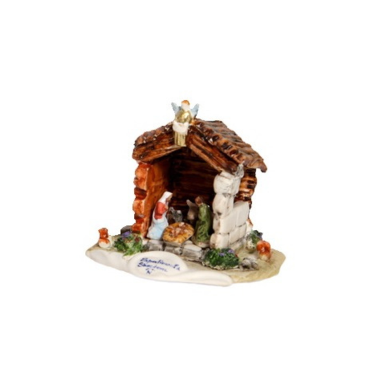 PRESEPE CAPANNA SBORDONE PORCELLANE | in porcellana Capodimonte