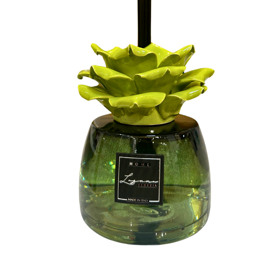 PROFUMATORE CON FIORE LAGUNA VENEZIA | in porcellana varie fragranze | 500ml