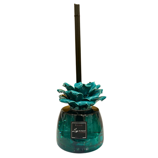 PROFUMATORE CON FIORE LAGUNA VENEZIA | in porcellana varie fragranze | 500ml