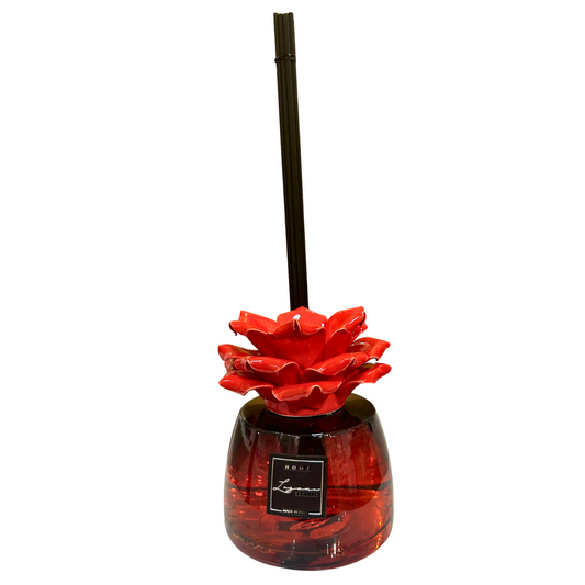 PROFUMATORE CON FIORE LAGUNA VENEZIA | in porcellana varie fragranze | 500ml
