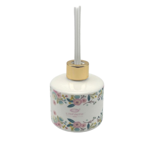 PROFUMATORE FIORATO L'INFINITO BOMBONIERE | in ceramica | Ø7x8cm
