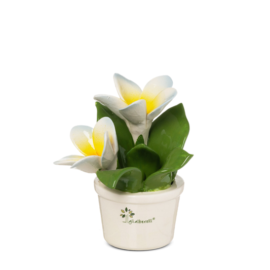 PROFUMOTTA FRANGIPANE GLI ALBERELLI | in ceramica di Capodimonte vari colori | Ø11x14cm