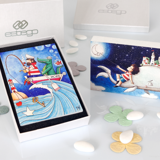 QUADRETTO L'ALBERO DELLA VITA ESTEGO | in legno | 10x15cm