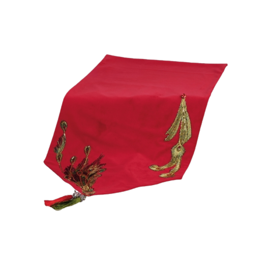 RUNNER PAVONE L'INFINITO BOMBONIERE | in velluto | 39x143cm