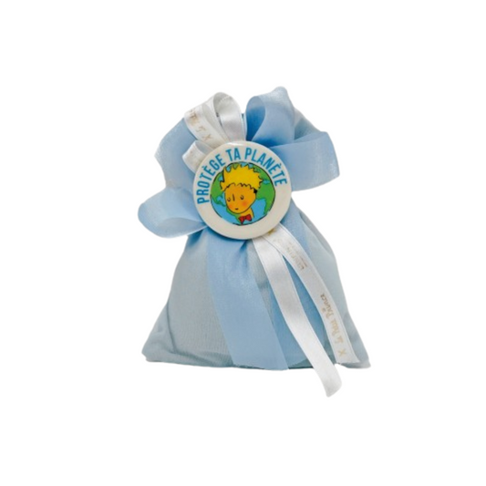 SACCHETTO MEDAGLIONE IL PICCOLO PRINCIPE L'INFINITO BOMBONIERE | in organza | 11x15cm