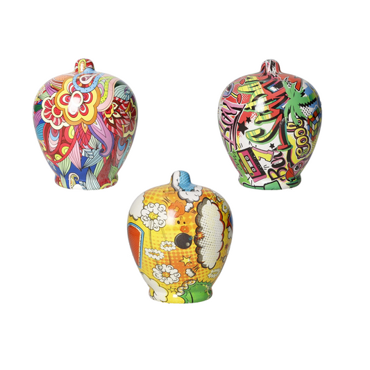 SALVADANAIO CLASSICO BRANDANI | decori assortiti | Ø11x14cm