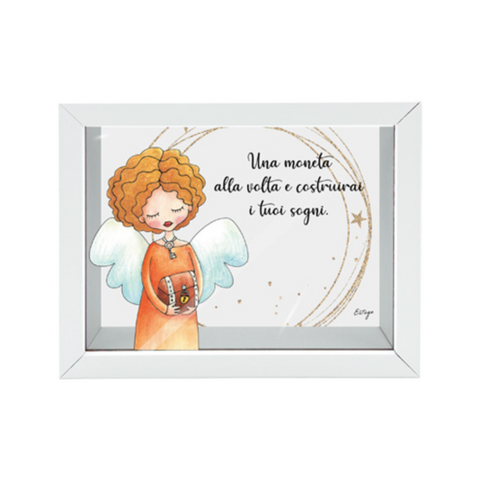 SALVADANAIO SUCCESSO ESTEGO | in legno e metallo | 6x12,5x4,5cm