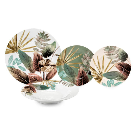 SERVIZIO TAVOLA MALIKA 2.0 FADE MAISON | in porcellana | 18pz