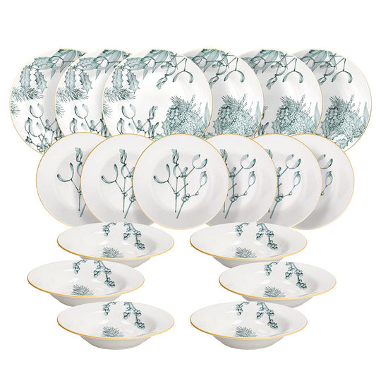 SERVIZIO PIATTI BLOOM ANDREA FONTEBASSO | in porcellana | 18pz