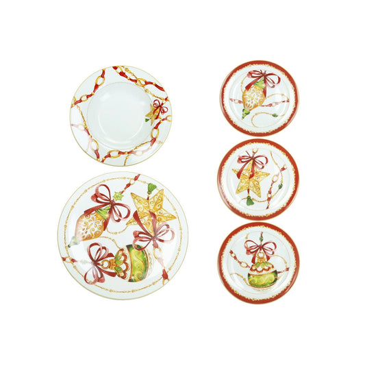 SERVIZIO PIATTI GIOCO DI LUCI BRANDANI | in porcellana | 18pz