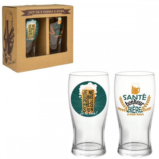 SET CALICI BIRRA VERDE ENESCO | in vetro | 2pz