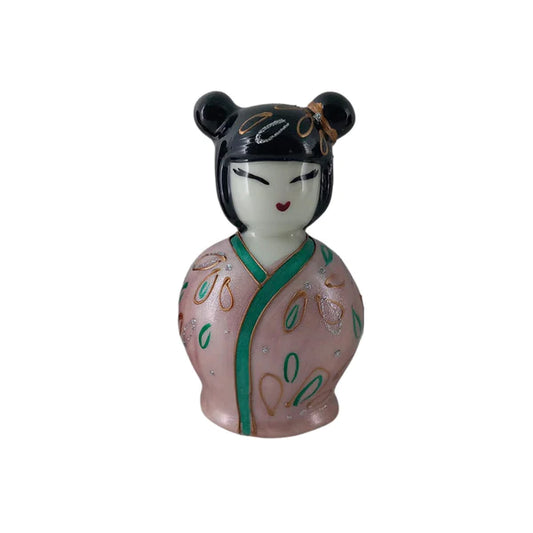 CAMPANA KOKESHI SHARON BOMBONIERE | in porcellana dipinto a mano | 12x7,5cm