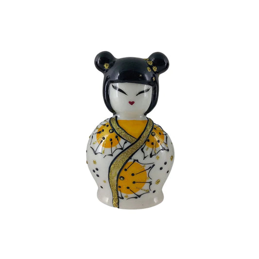 CAMPANA KOKESHI SHARON BOMBONIERE | in porcellana dipinto a mano | 12x7,5cm