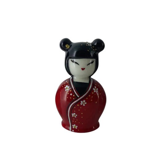 CAMPANA KOKESHI SHARON BOMBONIERE | in porcellana dipinto a mano | 12x7,5cm