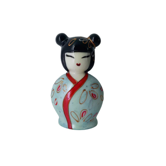 CAMPANA KOKESHI SHARON BOMBONIERE | in porcellana dipinto a mano | 12x7,5cm
