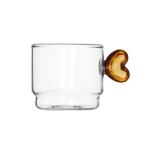 TAZZINE CUORE BRANDANI | in vetro | 4pz