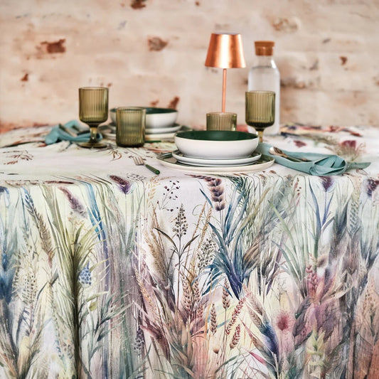 TOVAGLIA VERDI SPEZIATI MAISON SUCRÉE | in tessuto antimacchia | varie misure