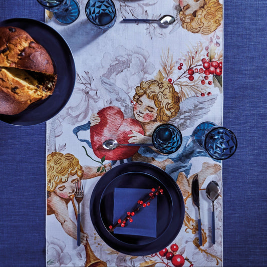 TOVAGLIA MESSAGGERI MAISON SUCRÉE | in tessuto antimacchia | varie misure