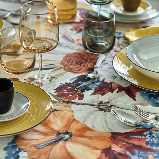 TOVAGLIA ZUCCHE MAISON SUCRÉE | in tessuto antimacchia | varie misure