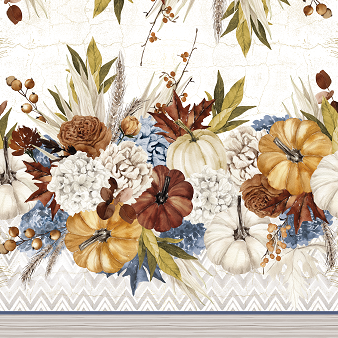 TOVAGLIA ZUCCHE MAISON SUCRÉE | in tessuto antimacchia | varie misure