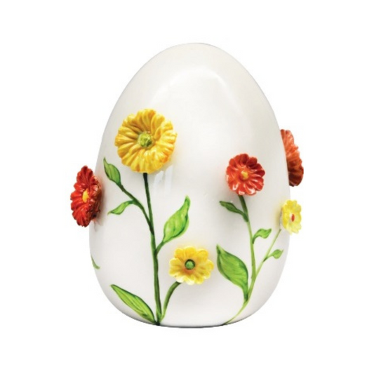 UOVO FIORI 3D SBORDONE PORCELLANE | in porcellana Capodimonte vari colori | varie misure