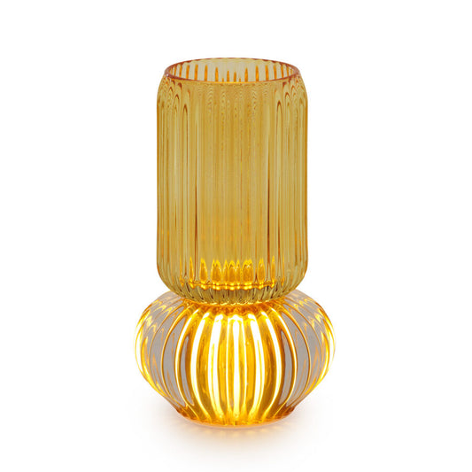 VASO LUMINESCENCE HENRIETTE - in vetro con led in vari colori - 11x19cm - foto 3 | Adele Cherie