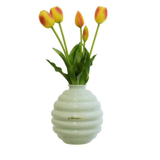 VASO NICOLE MELAVERDE | in vetro vari colori | 17cm