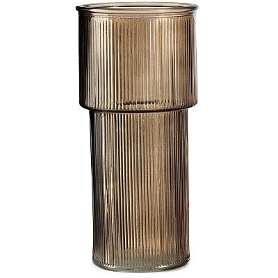 VASO STRIPED C.V. CRISTAL | in vetro | 11x24cm
