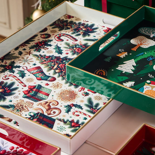 VASSOIO ALBERI PARTY TIME ANDREA FONTEBASSO | in plastica | 48x35cm