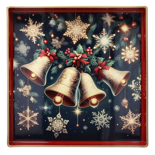 VASSOIO CAMPANE PARTY TIME ANDREA FONTEBASSO | in plastica | 35x35cm