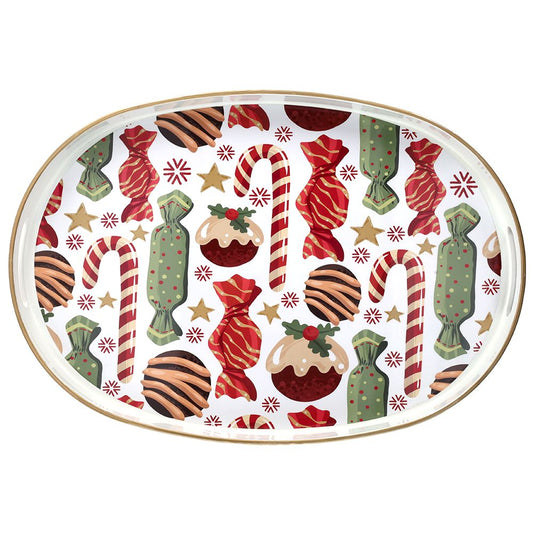 VASSOIO BCO SWEET PARTY TIME ANDREA FONTEBASSO | in plastica | 44x30cm