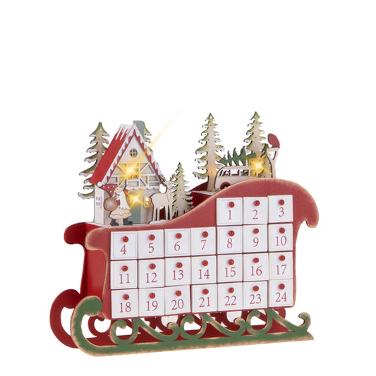 VILLAGGIO DELL'AVVENTO BRANDANI | in legno | 35x7,5x30cm