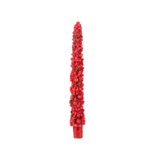 SET CANDELE BACCHE ROSSE FADE MAISON | 2pz