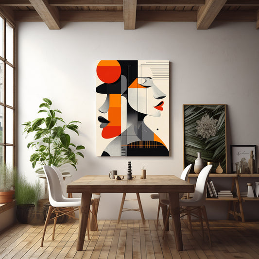 UOMO DONNA DI SPALLE IN BANHAUS | stampa | varie misure