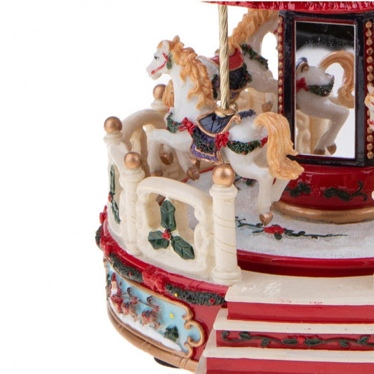 CARILLON GIOSTRA BRANDANI | in resina con luci e movimento | Ø21x25cm