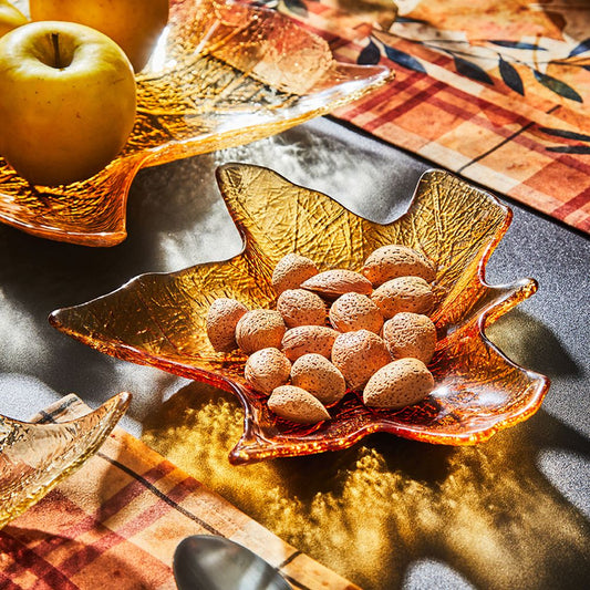 PIATTO FOGLIA ANDREA FONTEBASSO | in vetro vari colori | varie misure