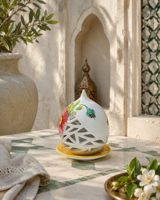 PORTACANDELA FIORE DEL DESERTO SOPHIE MARIAGE | in ceramica | varie misure