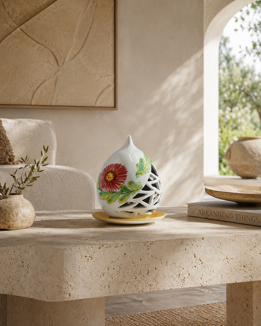 PORTACANDELA FIORE DEL DESERTO SOPHIE MARIAGE | in ceramica | varie misure