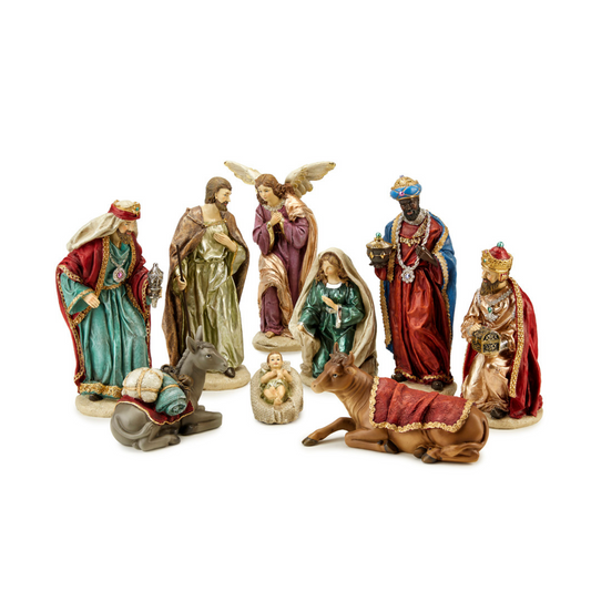 PRESEPE HOLY FAMILY FADE MAISON | in resina | 9pz