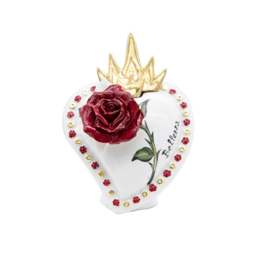 CUORE SACRO BELLEZZA SBORDONE PORCELLANE | in porcellana Capodimonte | 12x13cm